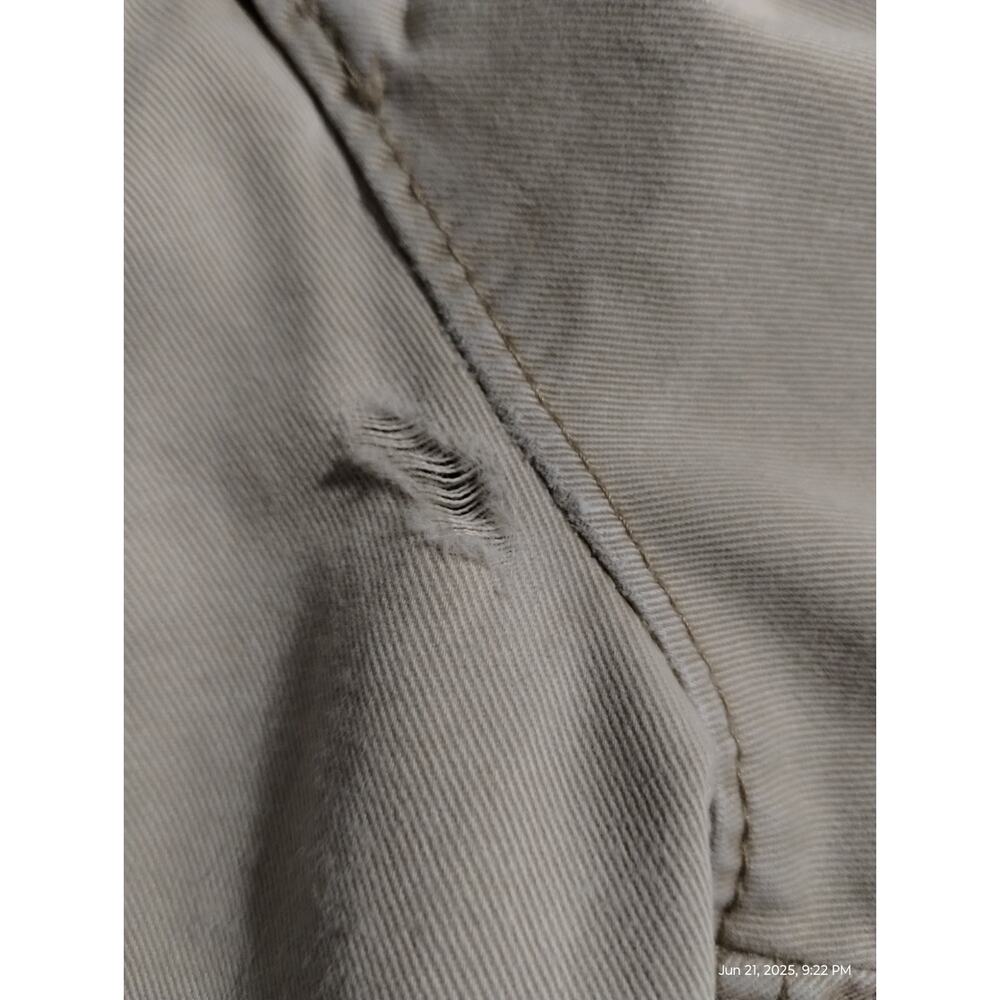 Y2K Abercrombie & Fitch Men's size 30 Distressed Tan Cargo Shorts Grungecore - Picture 6 of 12